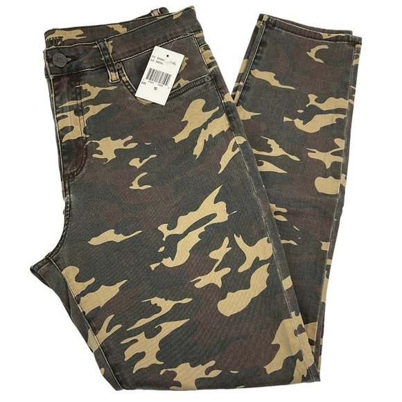 KUT From The Kloth Jeans Women's Sz 10 Camo High Rise Ankle Skinny Stretch Denim - Picture 3 of 11